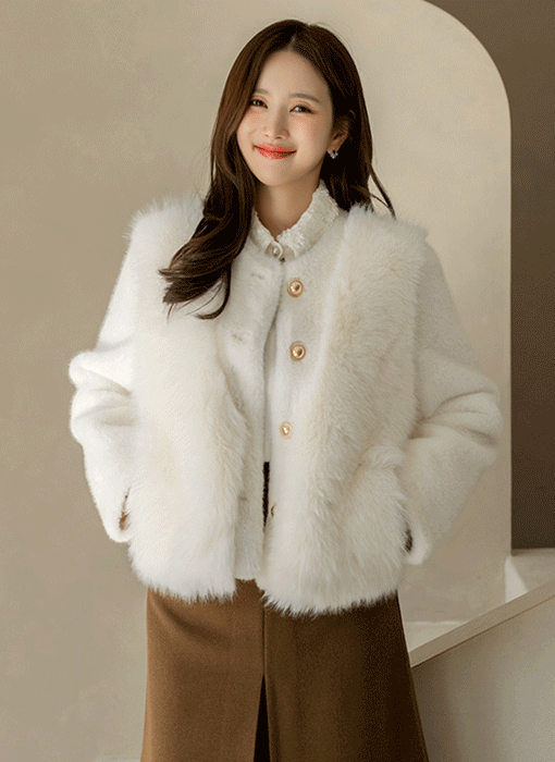 Layered Luxe Faux Fur Jacket