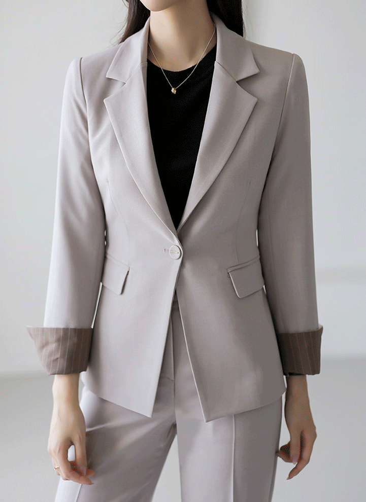 One Button Single Slim Jacket