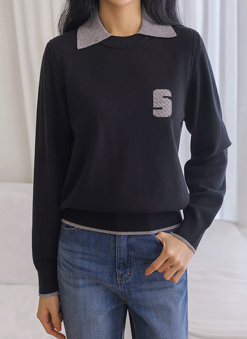 [The Onme] Smart Layered Look Knit Top