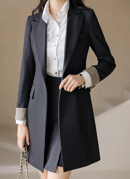 Slim Fit Tailored Mid-Length Jacket