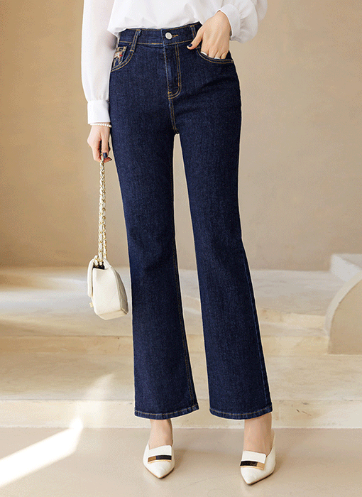 Refined Indigo Slim Boot-cut Jeans