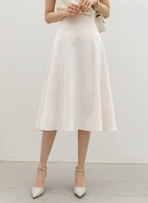 [LouisAngel] Soft Flow Panel Flare Skirt