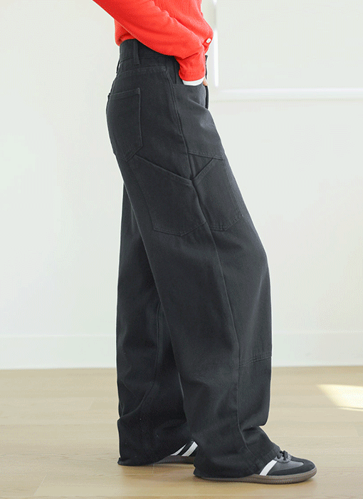 [The Onme] Street Charm Wide Cotton Pants