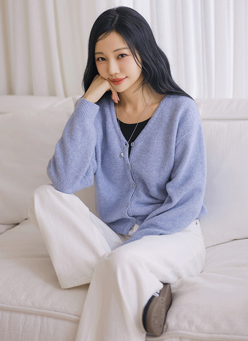 [The Onme] (10 Colors) Soft Air V-Neck Knit Cardigan
