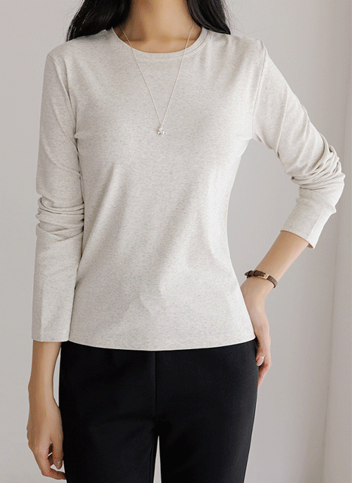 [The Onme] (7 Colors) Essential Slim Fit Round Neck Tee