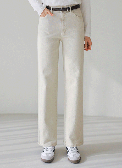 [The Onme] Clean Garment Dye Straight Cotton Pants