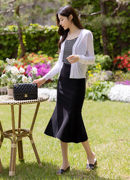 High Waist Stretch Mermaid Skirt