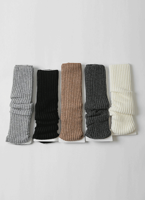 Wool-Blend Knitted Leg Warmer
