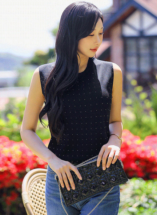 Stellar Glow Sleeveless Knit Top