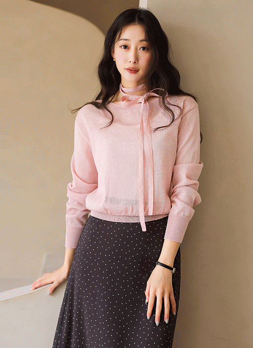 Soft Sheer Linen-Blend Knit