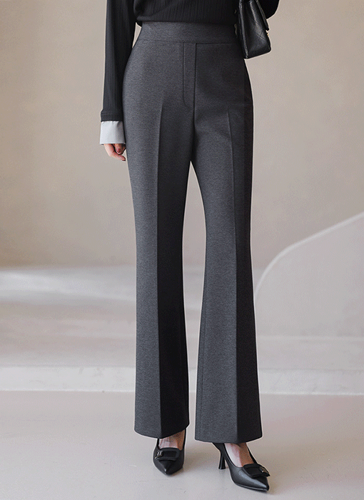 Slim Stretch Pull-On Boot-cut Slacks